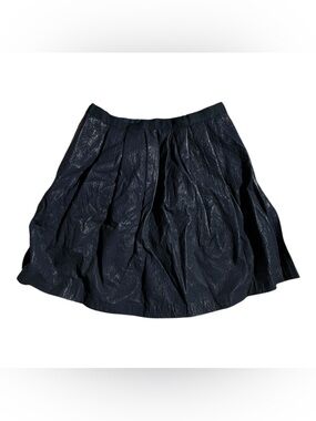 SEA New York Faux Leather Mini Skirt Navy